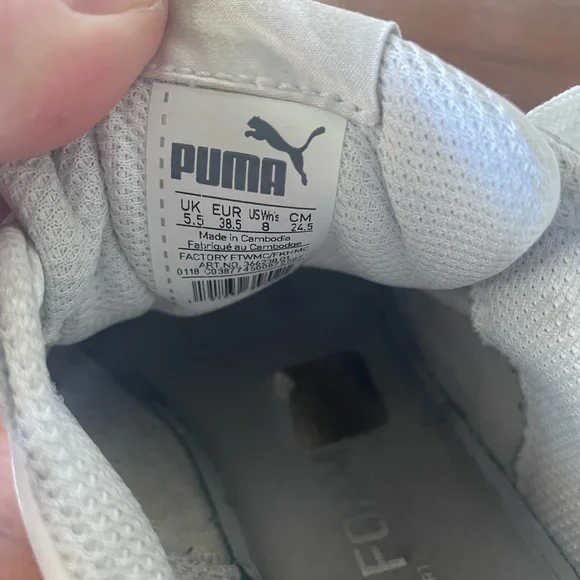 Puma Women's White Sneakers - Picture 5 of 5